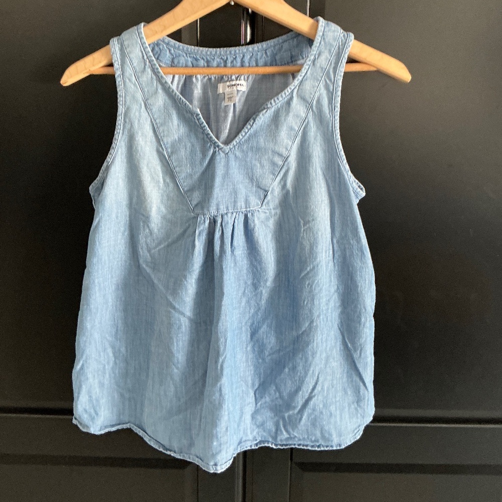 Sonoma chambray tank top